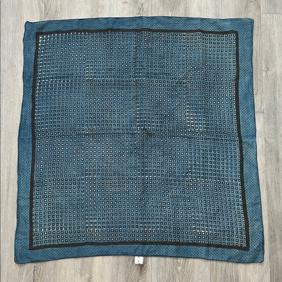 Block Shop Textiles Silk Scarf w B Zippy Stoneware Concho - Picture 2 of 3